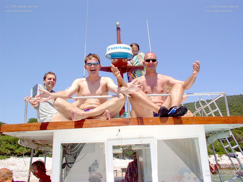 auf Tour mit Kapitän Mate auf Insel Losinj / Kroatien