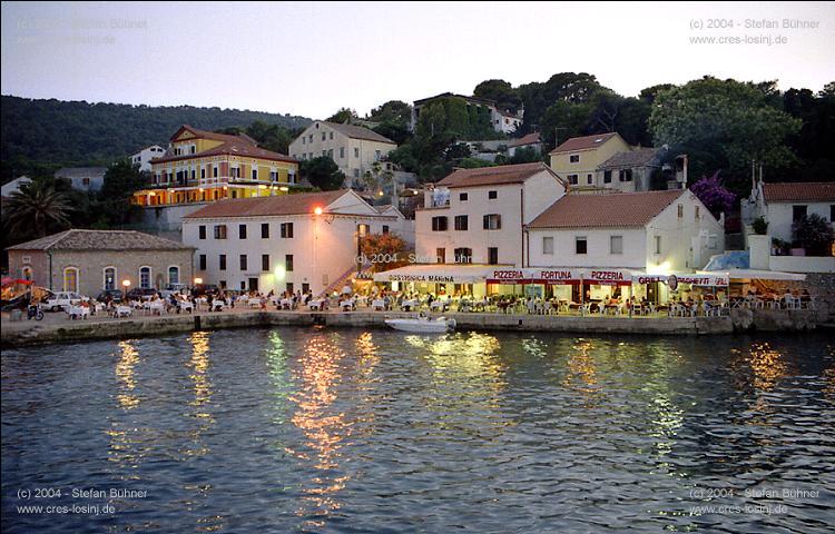 Spezialitätenrestaurants im Hafen von Veli Losinj